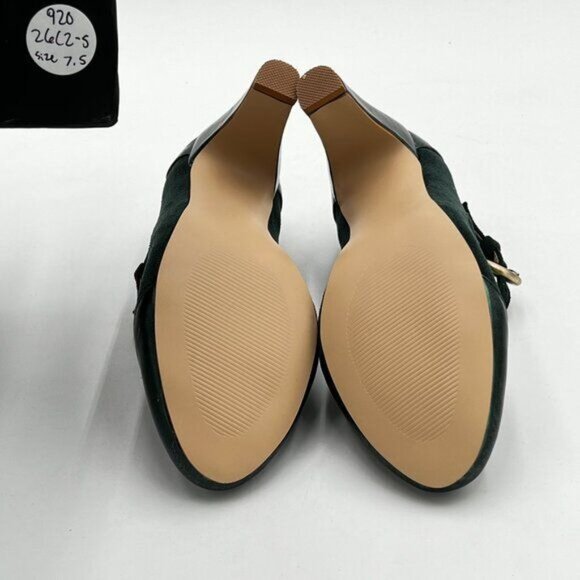 FOWT Women Vintage Mid Kitten Heel Mary Jane Pumps Classic Round Toe - Picture 5 of 5